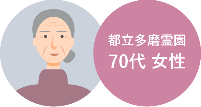 東京都 都立多磨霊園 70代女性
