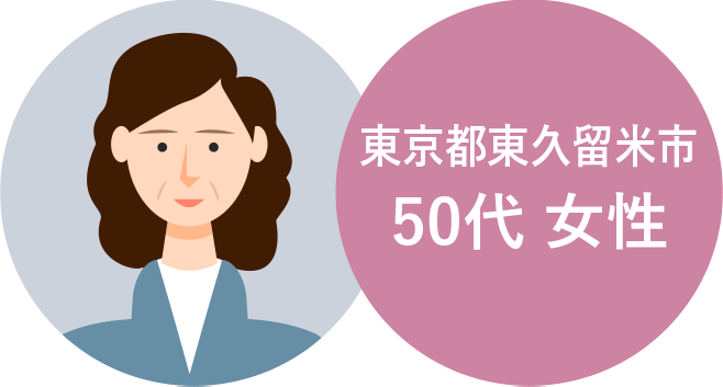 東京都東久留米市 50代女性