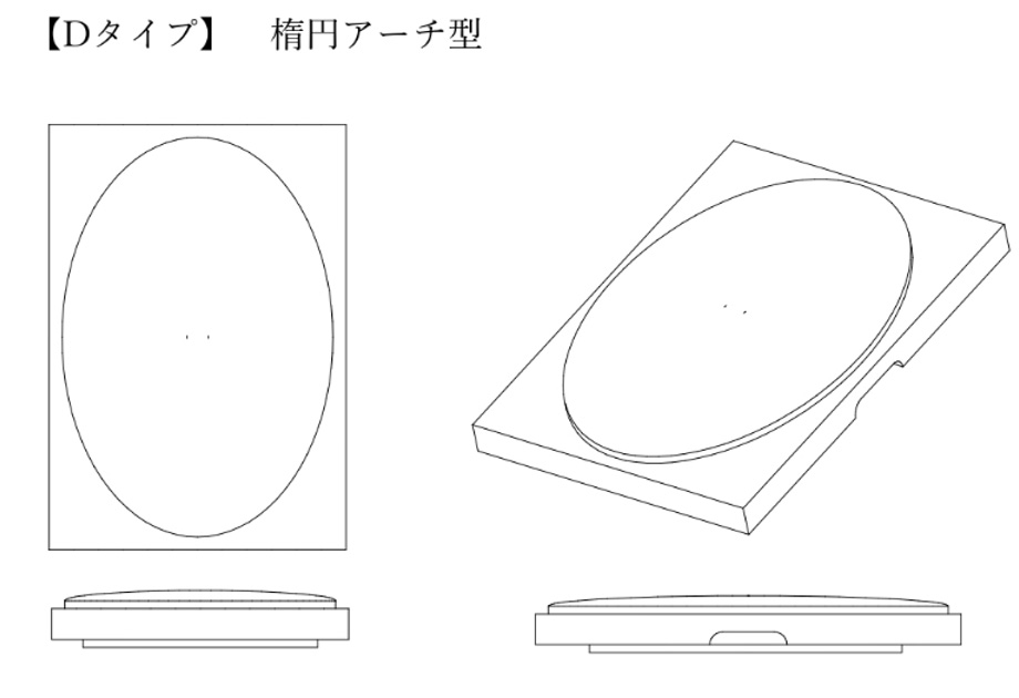 蓋石・香炉デザインD