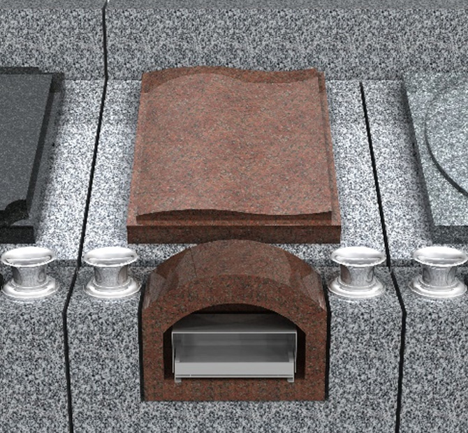 蓋石・香炉デザインC