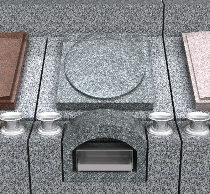 蓋石・香炉デザインD