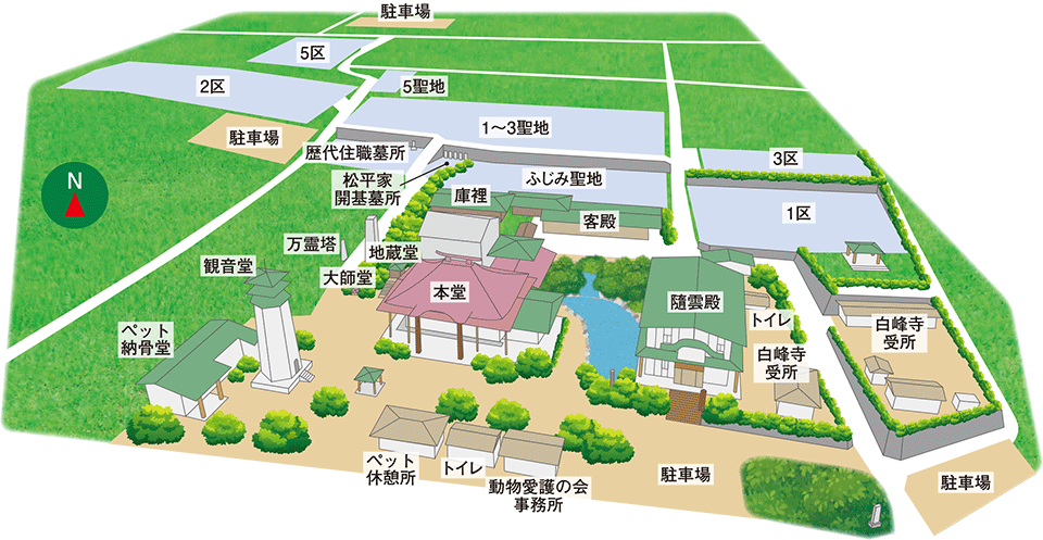 茅ヶ崎公園墓地の全区画図
